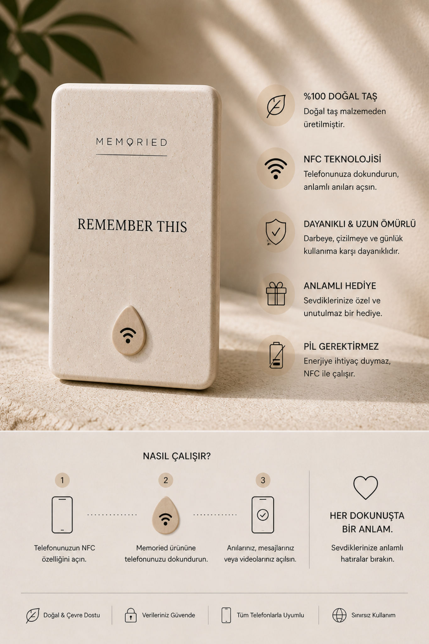 Memoried Stone özellikleri ve kullanım adımları